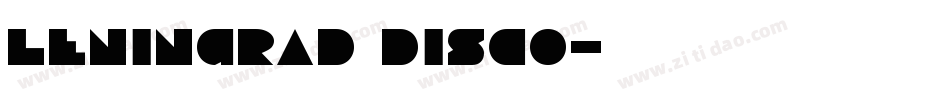 Leningrad Disco字体转换